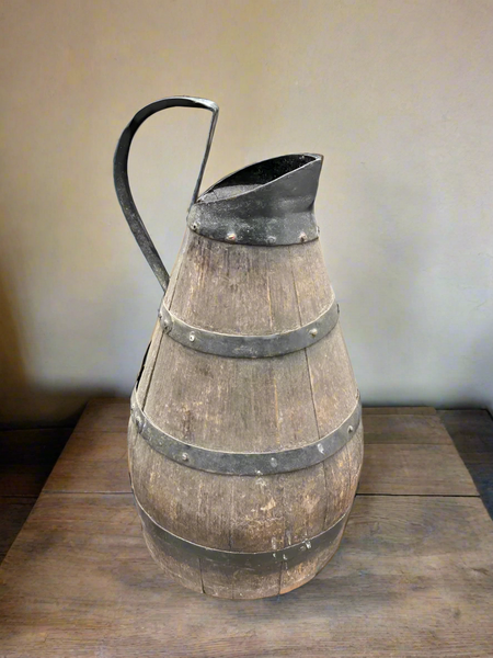 Antique Burgundy Wine Pitcher