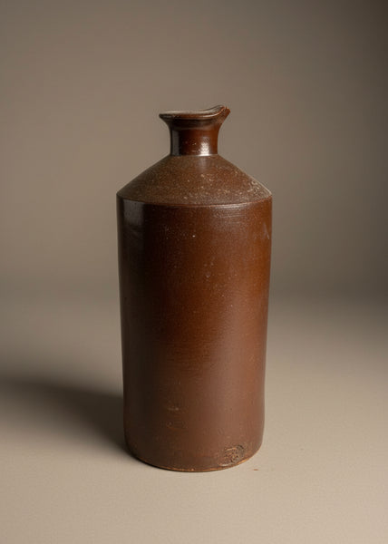 A set of period salt glazed stoneware beer bottles, circa 19th century.