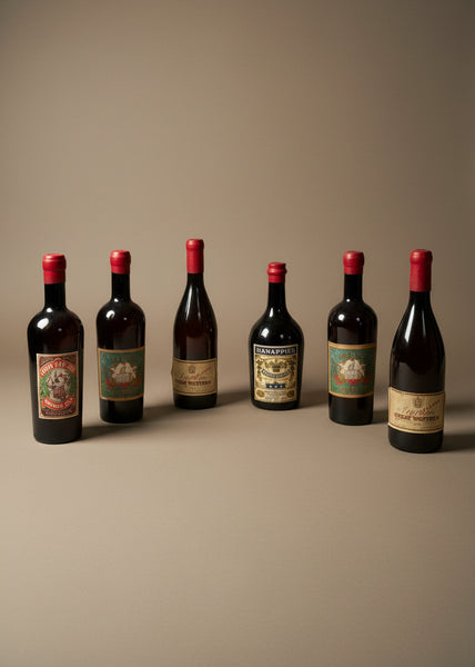 A Selection of Red Wine Bottles