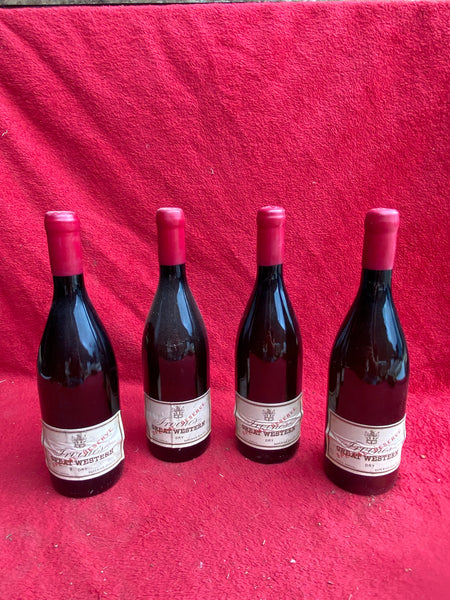 A Selection of Red Wine Bottles