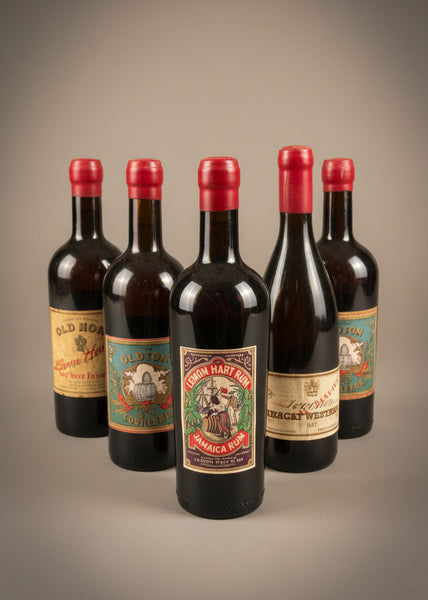 A Selection of Red Wine Bottles