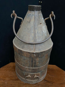 Metal Pail with Banding