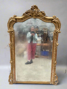 Large Ornate Gold Floor Standing Mirror