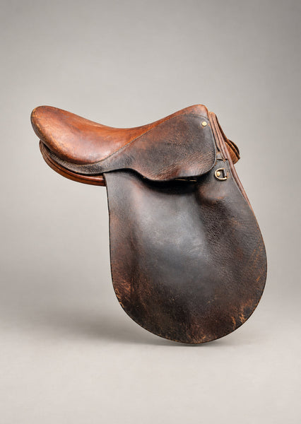 Two-tone leather saddle, made by J.W. Wycherley &amp; Son Saddlers- Malpas, Cheshire.