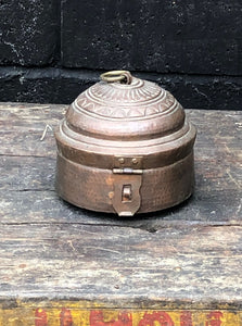 Copper Lidded Decorative Pot