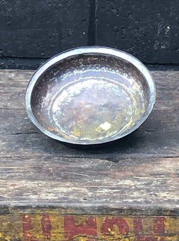 Tarnished Pewter Dish