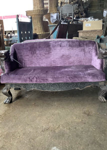 Purple Velvet Corduroy Sofa