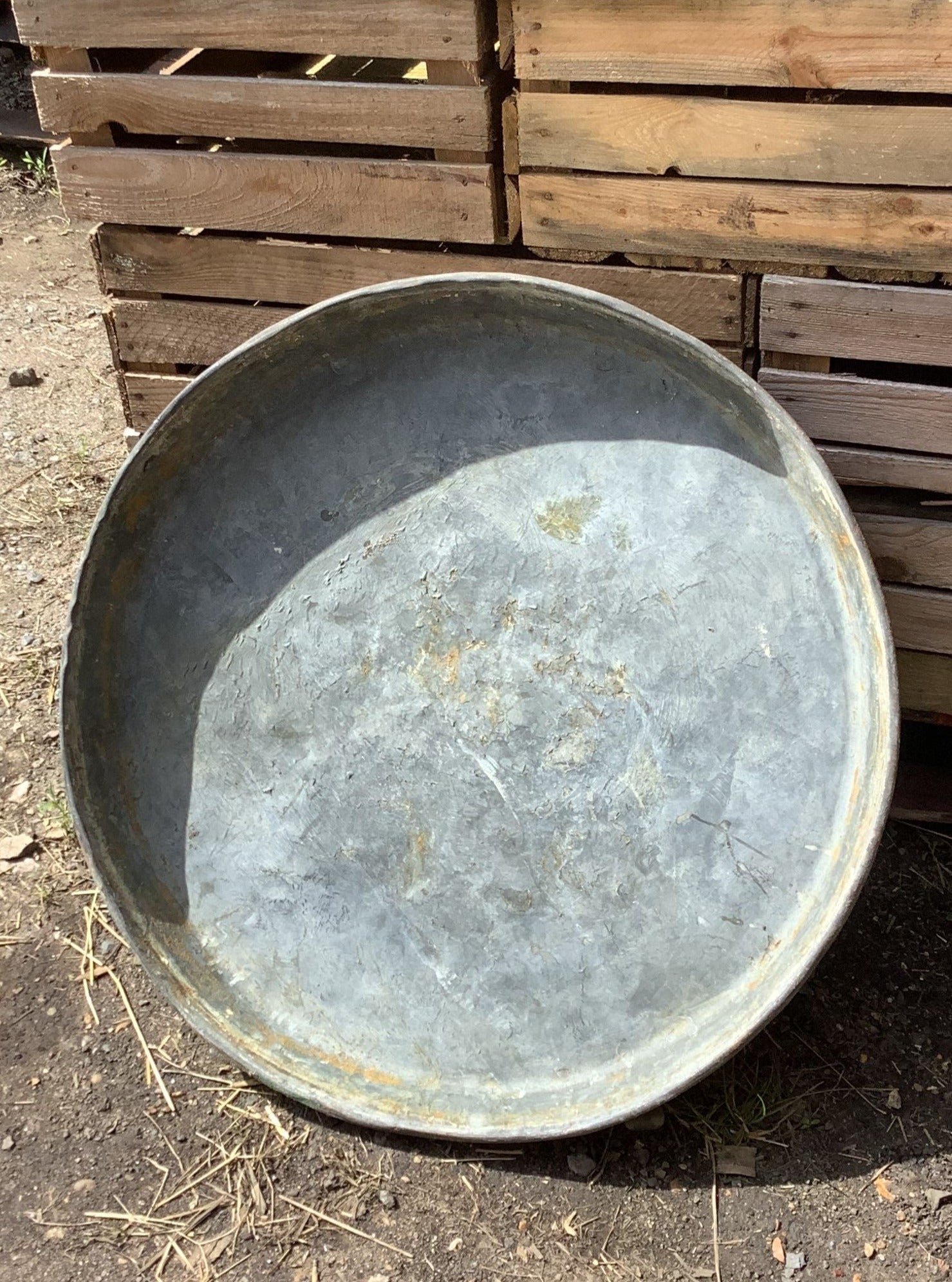 Large Round Metal Tray