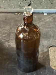 Large Glass Bottle with Stopper