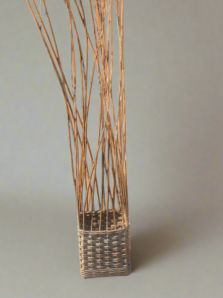 Square Wicker Planter Obelisk