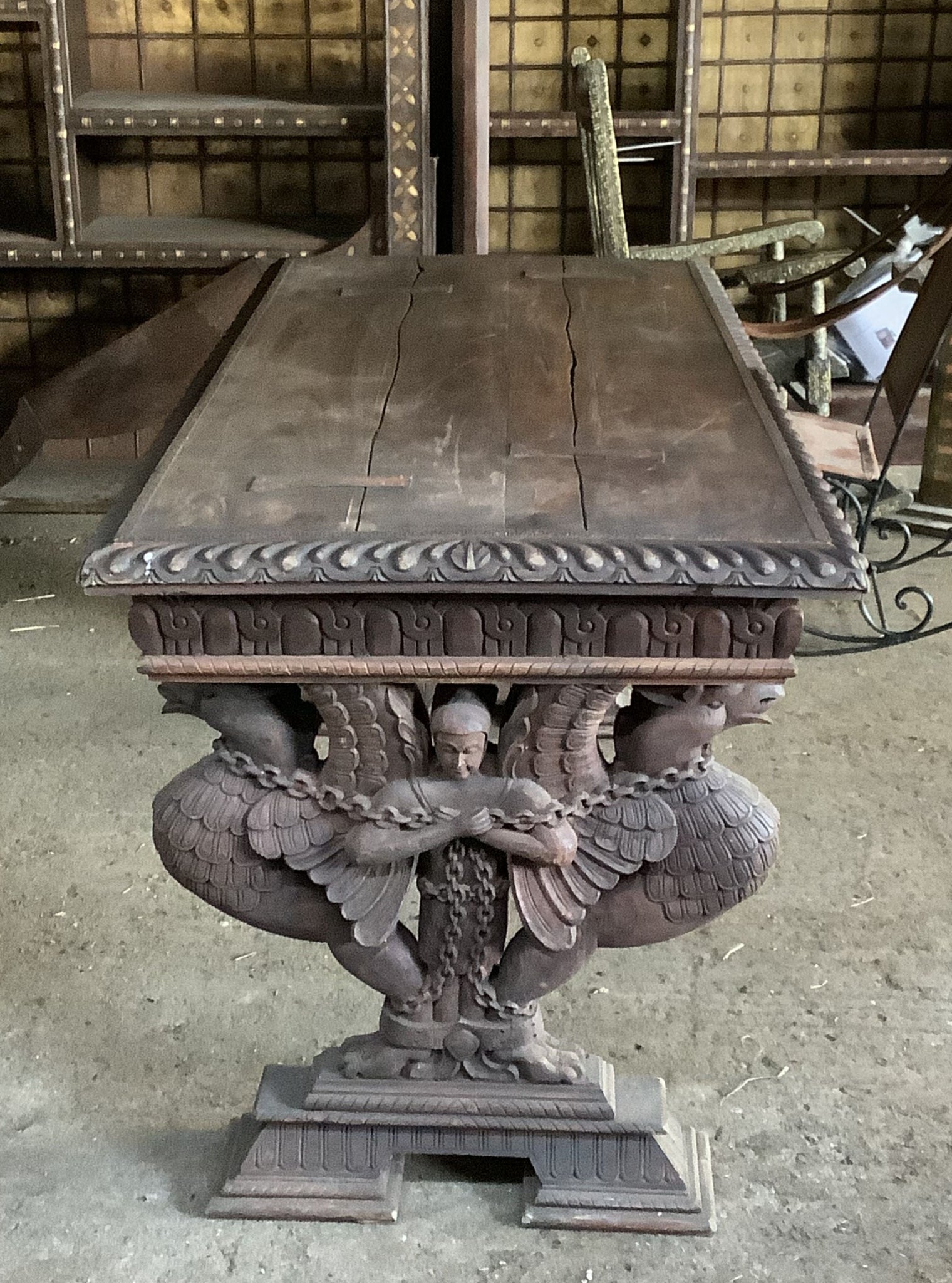 Carved Creature Dining Table