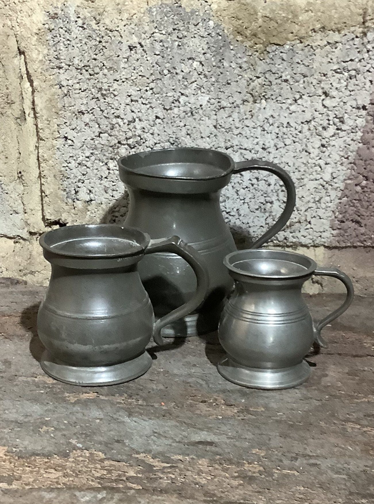 Pewter Measuring Cups