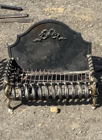 Black Brass Fire Grate