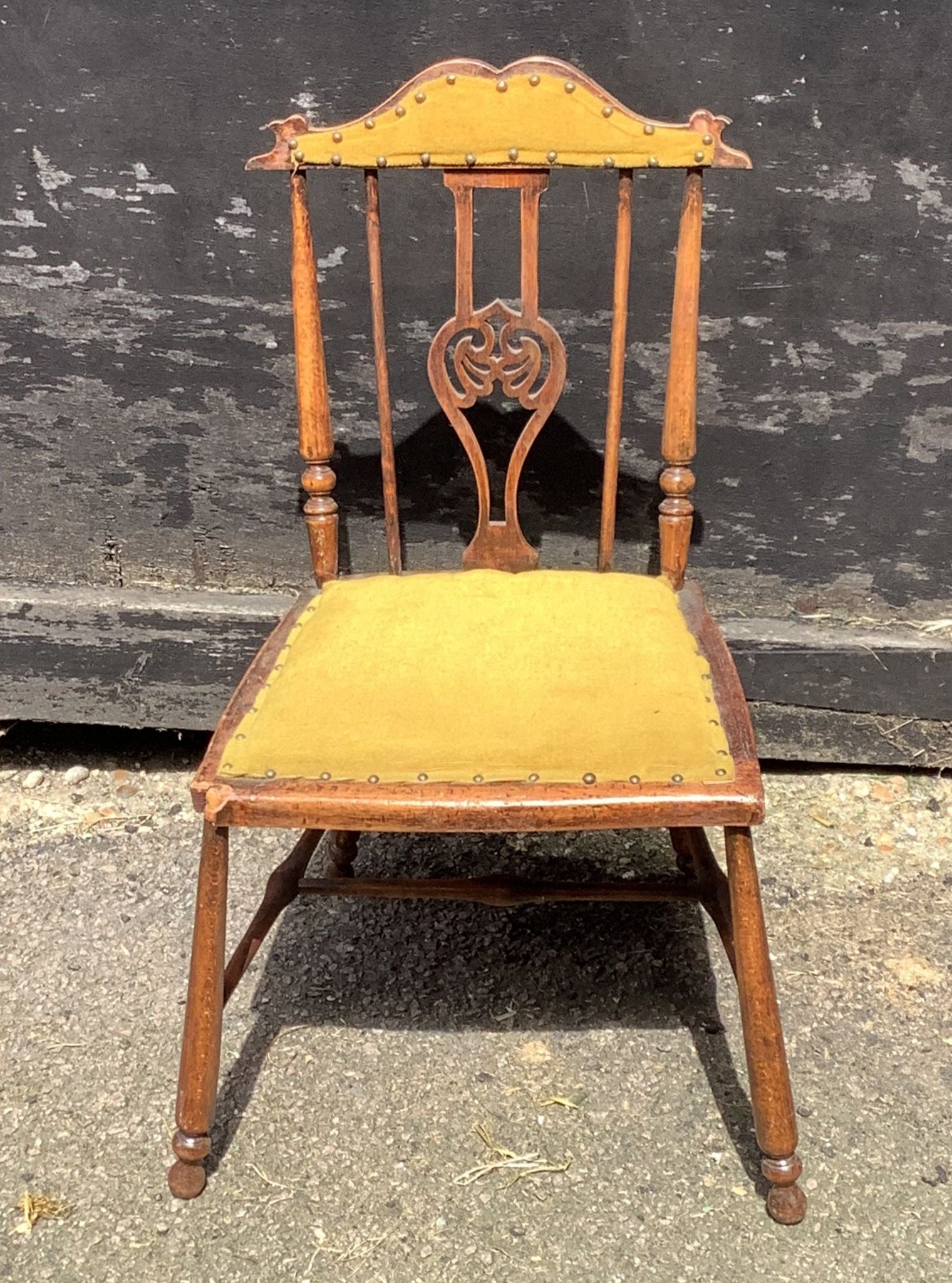Mustard Wooden Chair