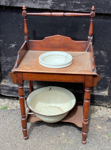 Wash Stand & Porcelain Basin