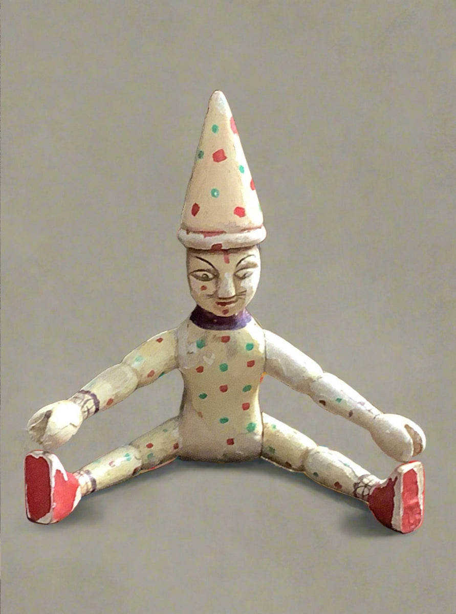 Hand Carved Wooden Clown Doll – Ashwood Props