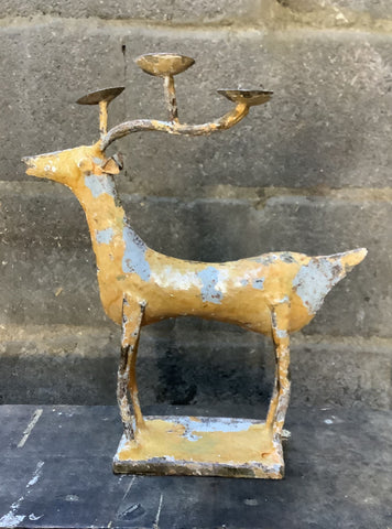 Rustic Deer Candle Holder