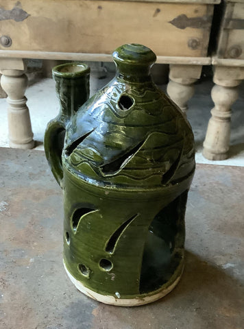 Ceramic Green Candle Holder