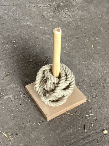 Wooden Mooring Block and Rope
