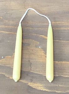 Narrow Yellow Tapered Dinner Candles