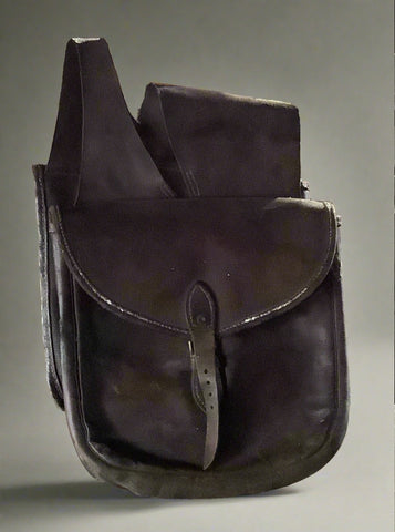 Brown Leather Saddle Bag