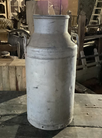 Tall Galvanised Milk Pail