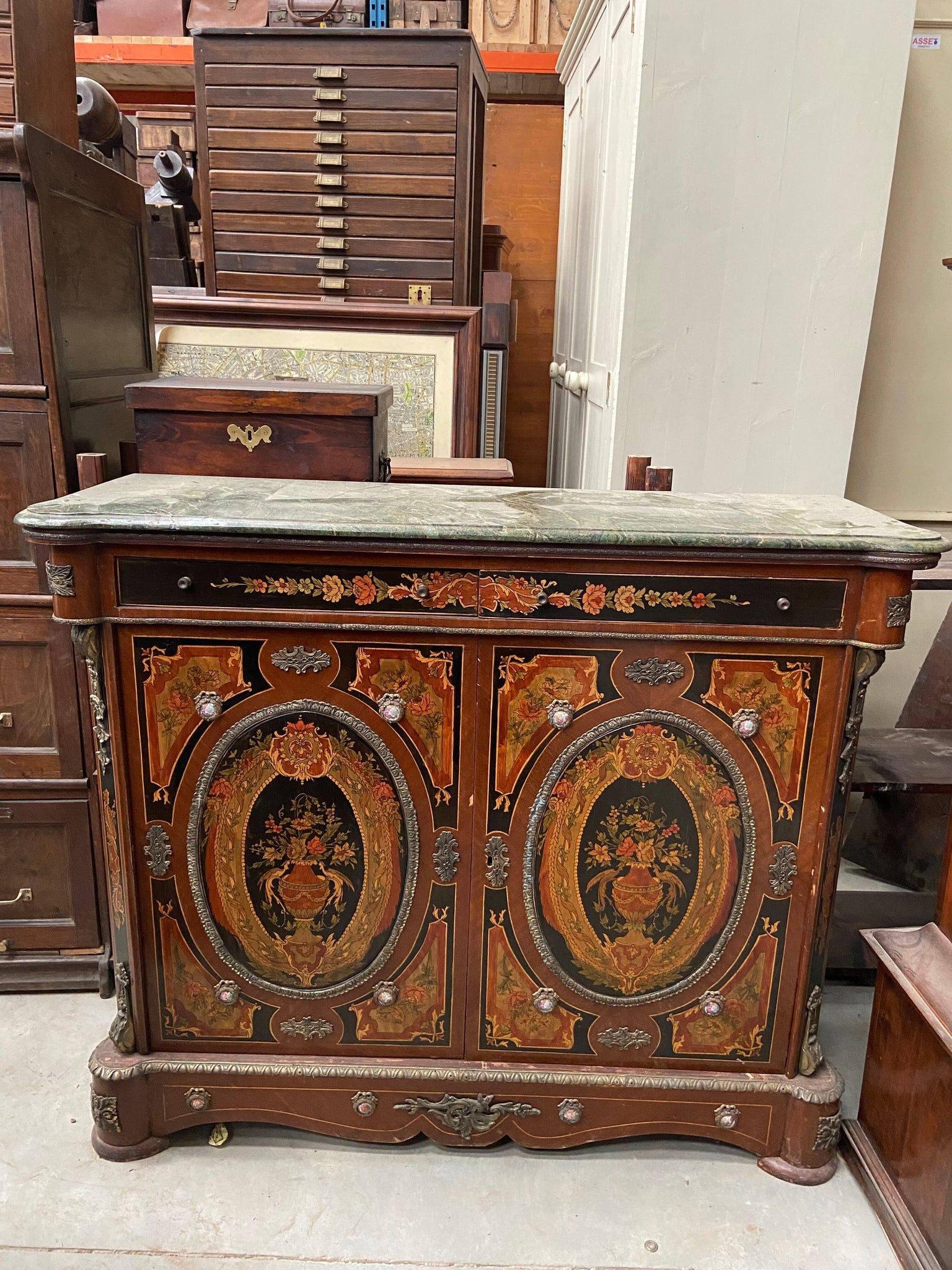 French Marquetry Cabinet
