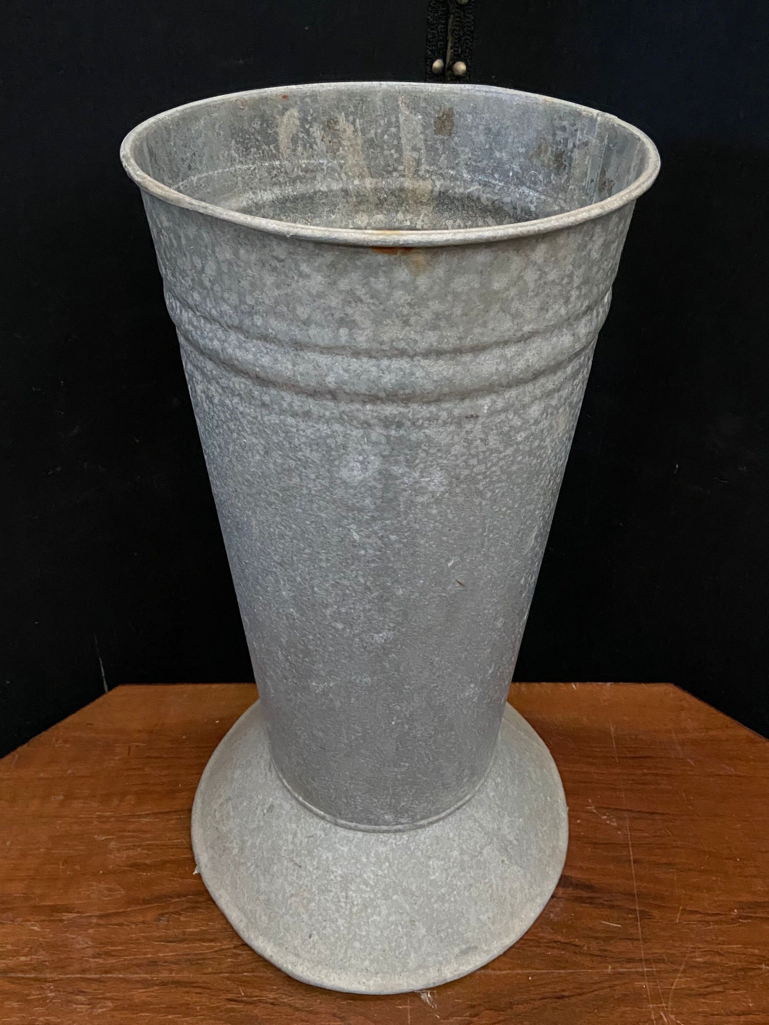 Footed Galvanised Planter