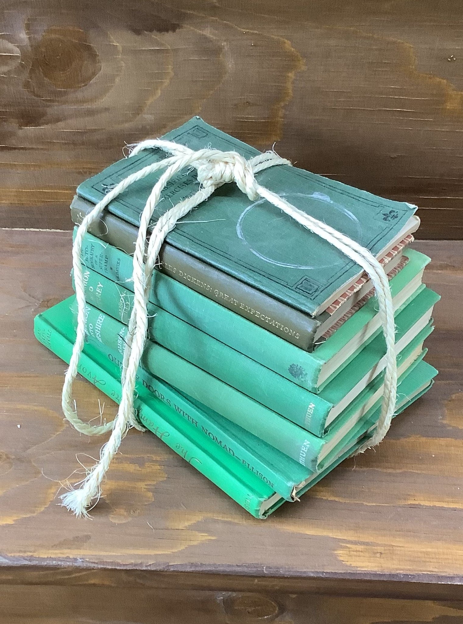 Stack of Green Books