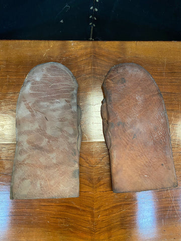 Antique Leather Oven Mitts