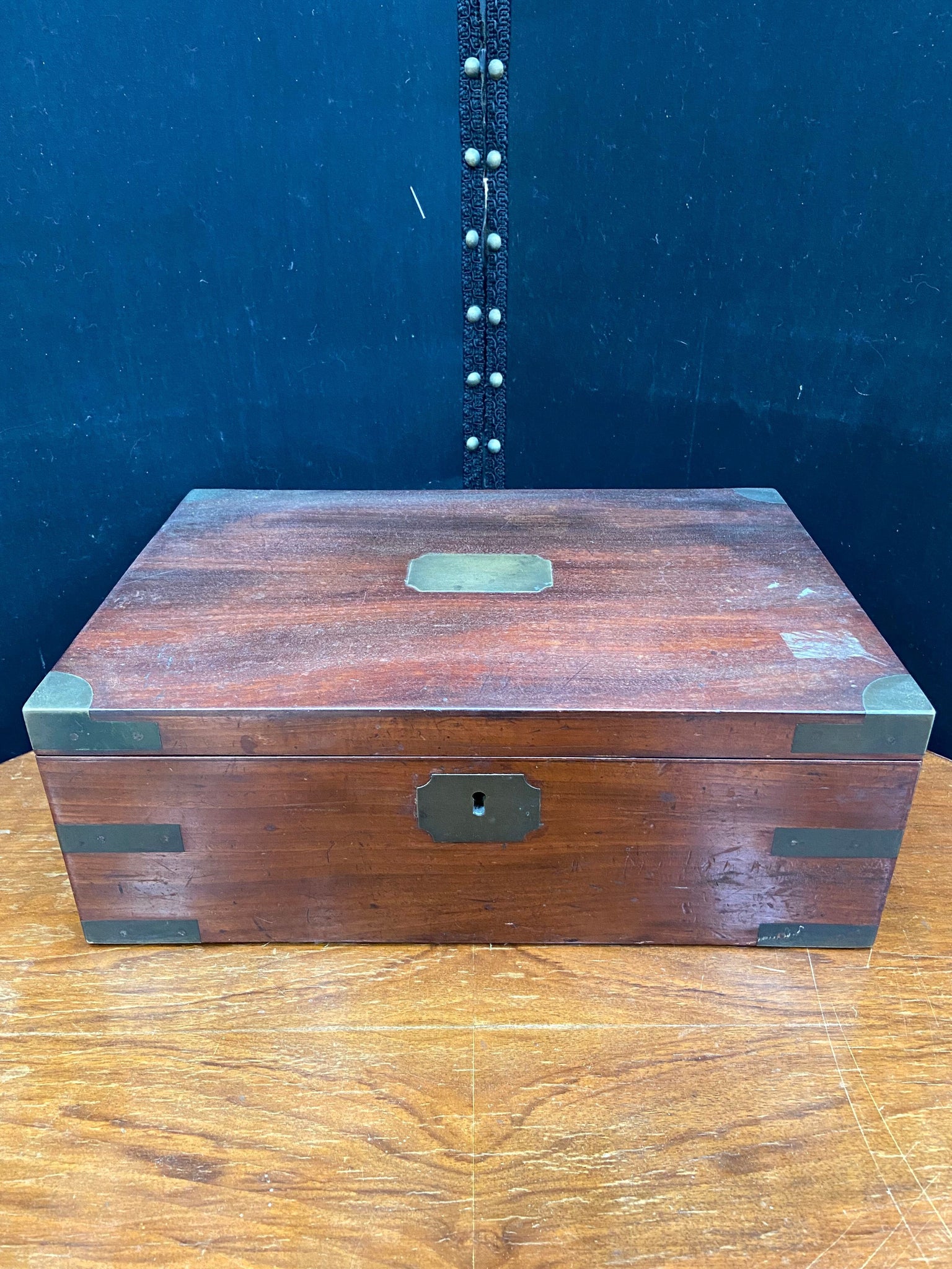 Document Storage Box with Metal Detailing