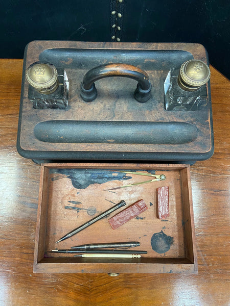 Inkwell Stand with Rainbow Shaped Handle