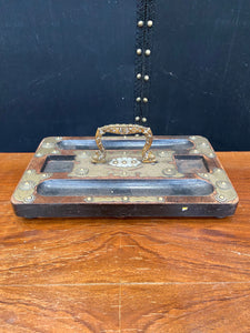 Ornate Inkwell Tray