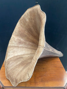 Brown Painted Gramophone Horn