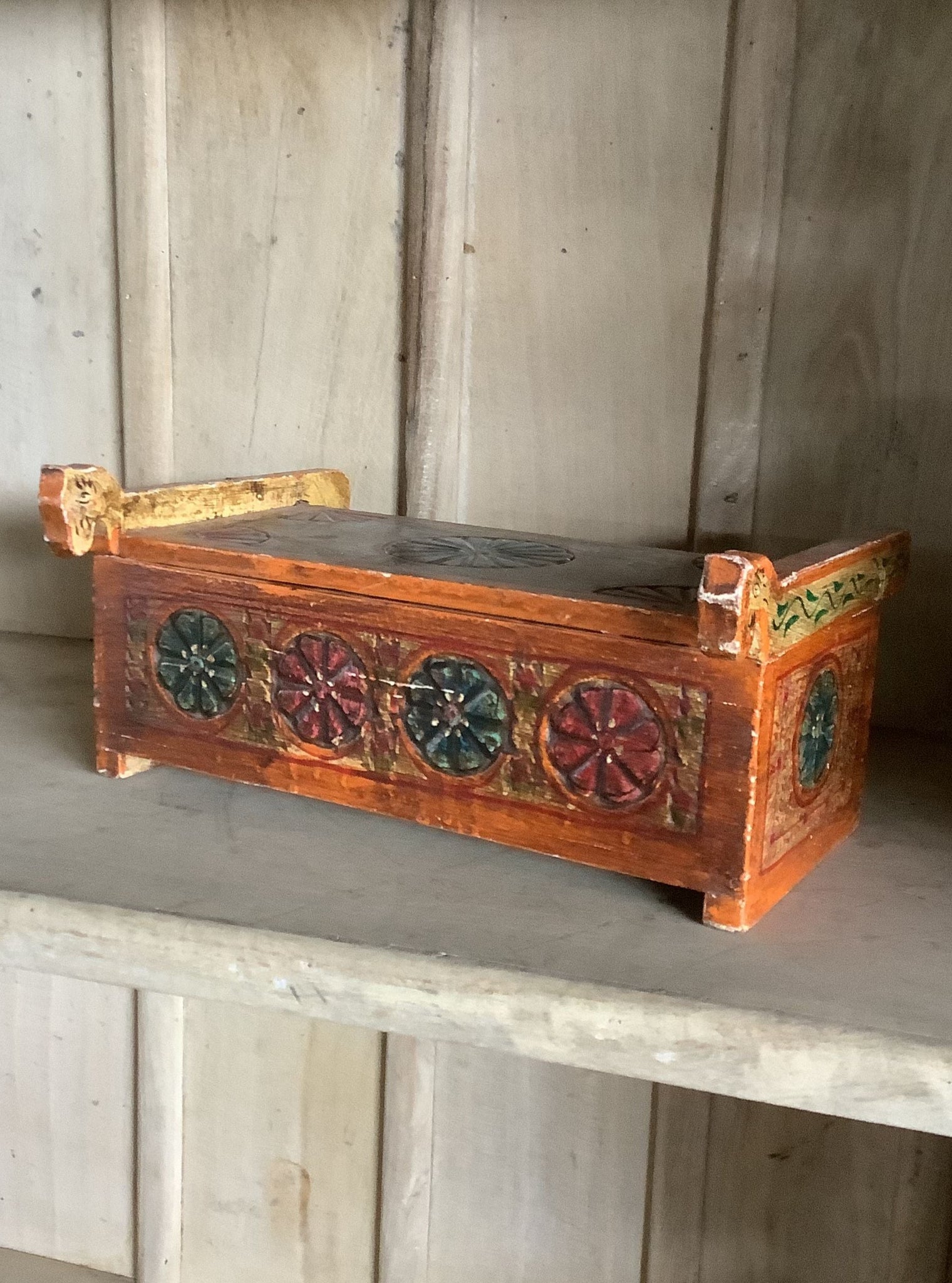 Indian Orange Trinket Box