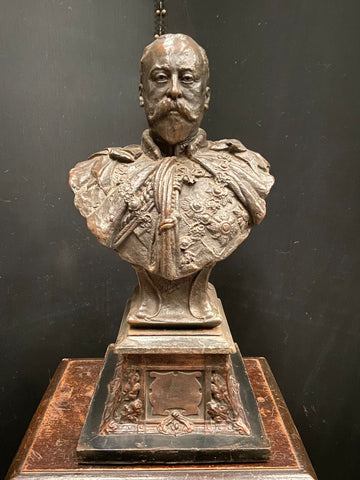Bronze Bust Statue of King Edward VII