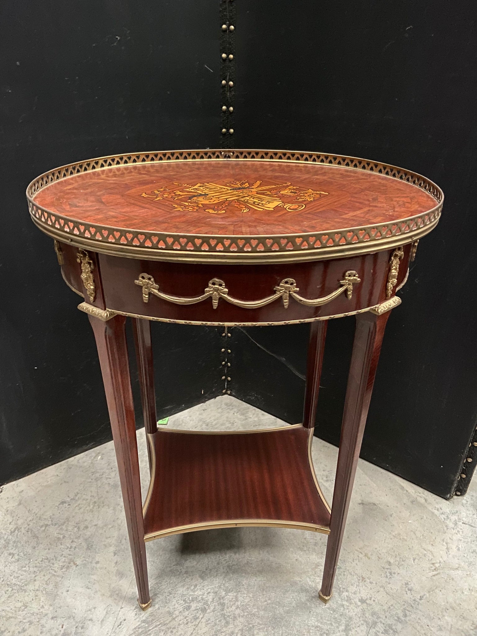 Gold Embellished Accent Table