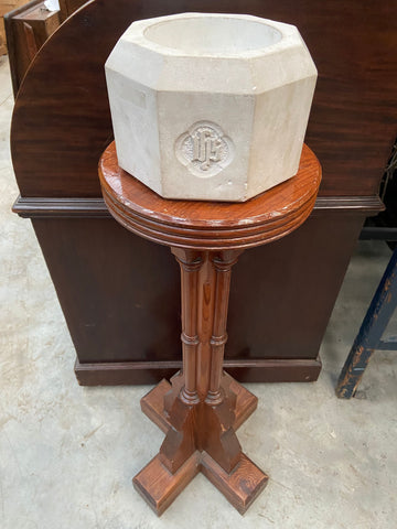 Stone Font on Stand