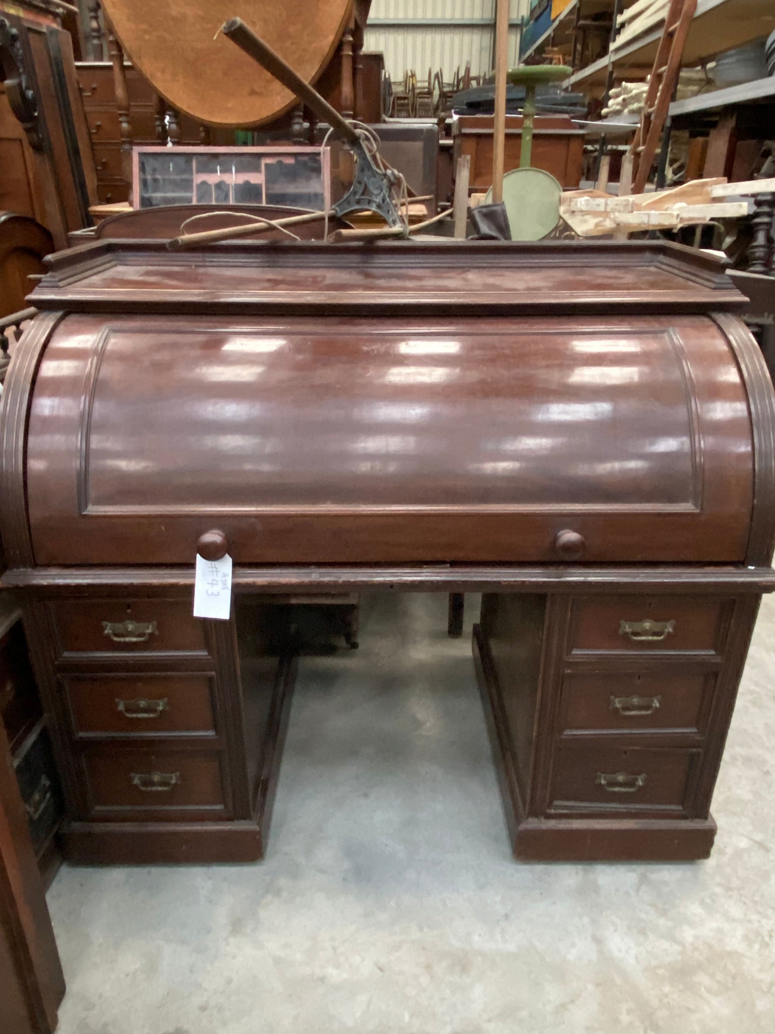 Wooden Dome Top Bureau