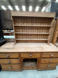 Seven Drawer Pine Kitchen Dresser