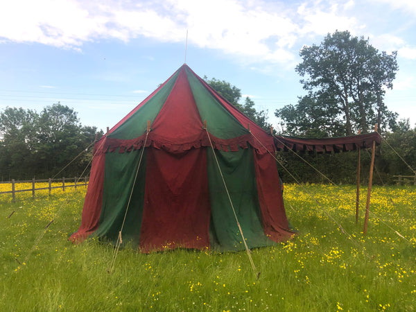 Medieval Red & Green Tent