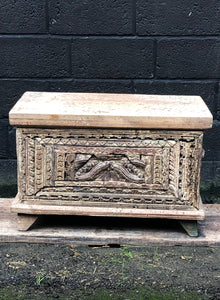 Carved Wooden Coffer