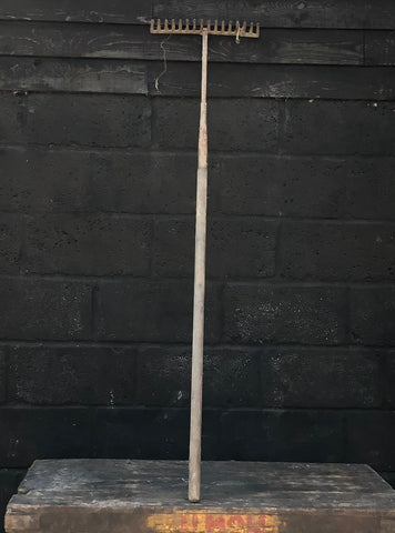 Rustic Narrow Garden Rake