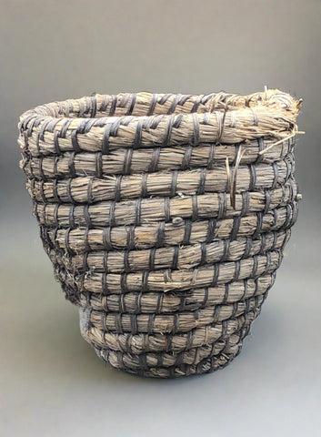 Woven French-style banneton bread proving basket.