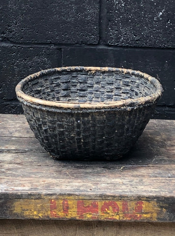 Rustic Bamboo Basket Bowl